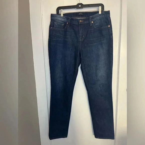 J Brand Aidan Boyfriend Jeans Ringer Wash Dark Blue Denim Sz 29 - Picture 2 of 10
